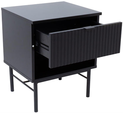 Nightstand Sequence | size: Width: 45cm, Height: 55cm, Depth: 40cm | color: Black | image: 2 | variant: 1002372