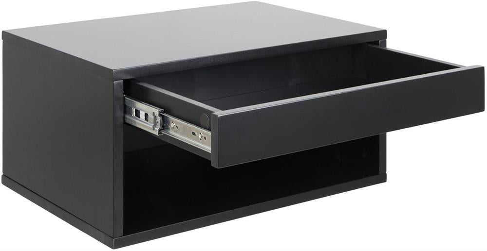 Nightstand Stamford | size: Width: 50cm, Height: 24.3cm, Depth: 35cm | color: Black | image: 3 | variant: 1000300