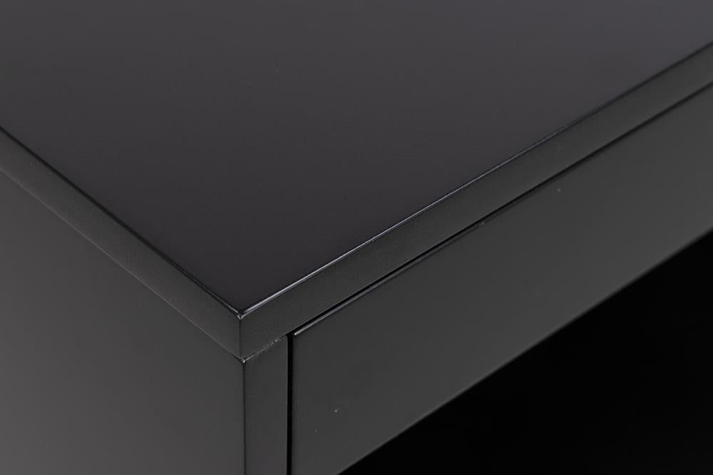 Nightstand Stamford | size: Width: 50cm, Height: 24.3cm, Depth: 35cm | color: Black | image: 4 | variant: 1000300