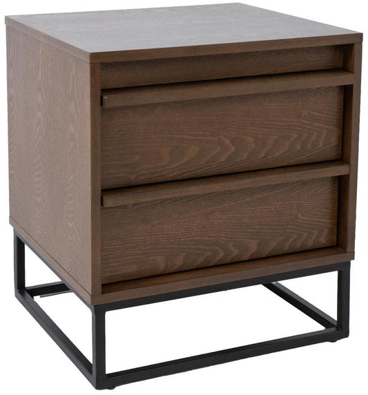 Nightstand Voksi | size: Width: 45cm, Height: 52cm, Depth: 40cm | color: Brown | image: 1 | variant: 1017685