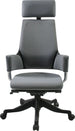 Office Chair Aberdyfi | size: Width: 60cm, Height: 116-128.5cm, Depth: 47cm | color: Gray | image: 1 | variant: 1001157
