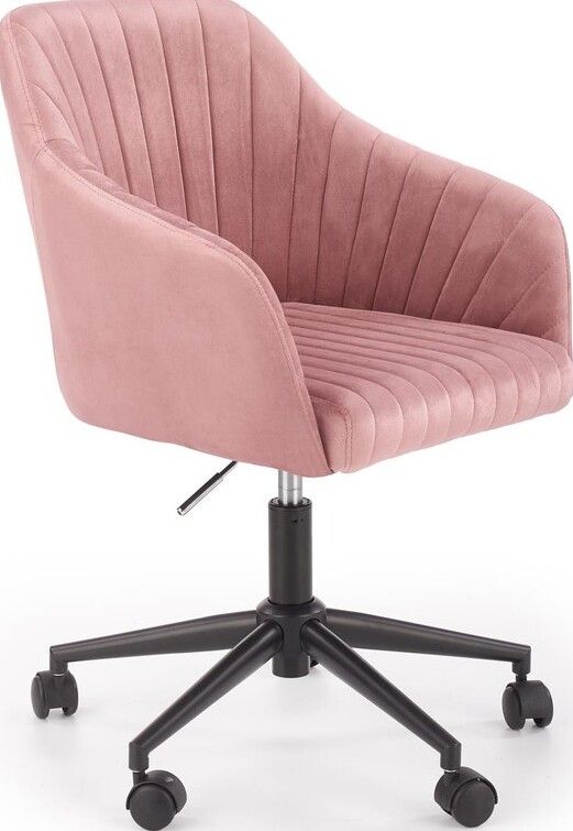 Office Chair Alessandria | size: Width: 57cm, Height: 89cm, Depth: 55cm | color: Pink | image: 1 | variant: 1002897