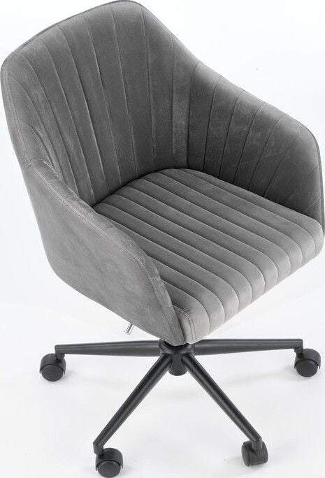 Office Chair Alessandria | size: Width: 57cm, Height: 91cm, Depth: 55cm | color: Gray | image: 2 | variant: 1002896