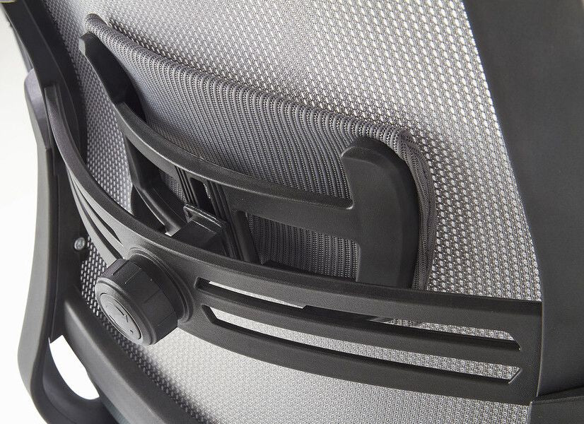 Office Chair Arsen | size: Width: 62cm, Height: 124cm, Depth: 65cm | color: Gray | image: 4 | variant: 1011966