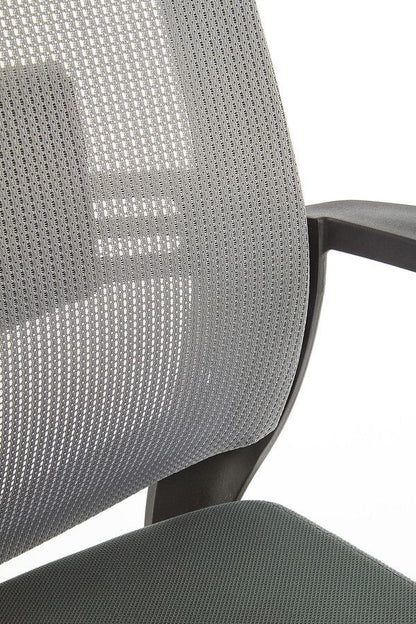 Office Chair Arsen | size: Width: 62cm, Height: 124cm, Depth: 65cm | color: Gray | image: 6 | variant: 1011966