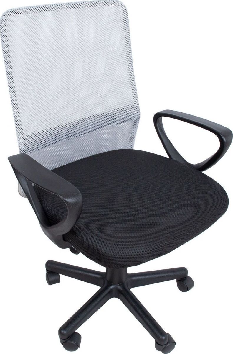 Office Chair Belinda | size: Width: 59cm, Height: 98.5cm, Depth: 56cm | color: Gray | image: 5 | variant: 1005209