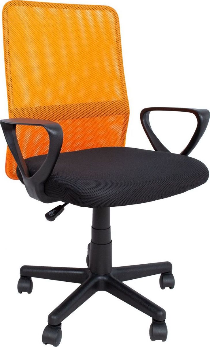 Office Chair Belinda | size: Width: 59cm, Height: 98.5cm, Depth: 56cm | color: Yellow | image: 1 | variant: 1005210