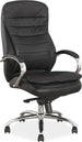 Office Chair Birkenhead | size: Width: 65cm, Height: 116-122cm, Depth: 53cm | color: Black | image: 1 | variant: 1004175