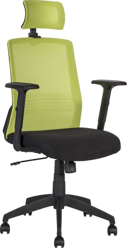 Office Chair Bravo | size: Width: 62cm, Height: 107-114.5cm, Depth: 53cm | color: Green | image: 1 | variant: 1005216