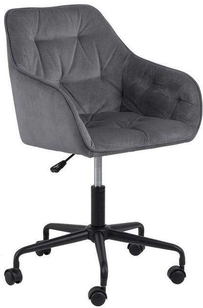 Office Chair Brooke | size: Width: 59cm, Height: 89cm, Depth: 58.5cm | color: Gray | image: 1 | variant: 1005219