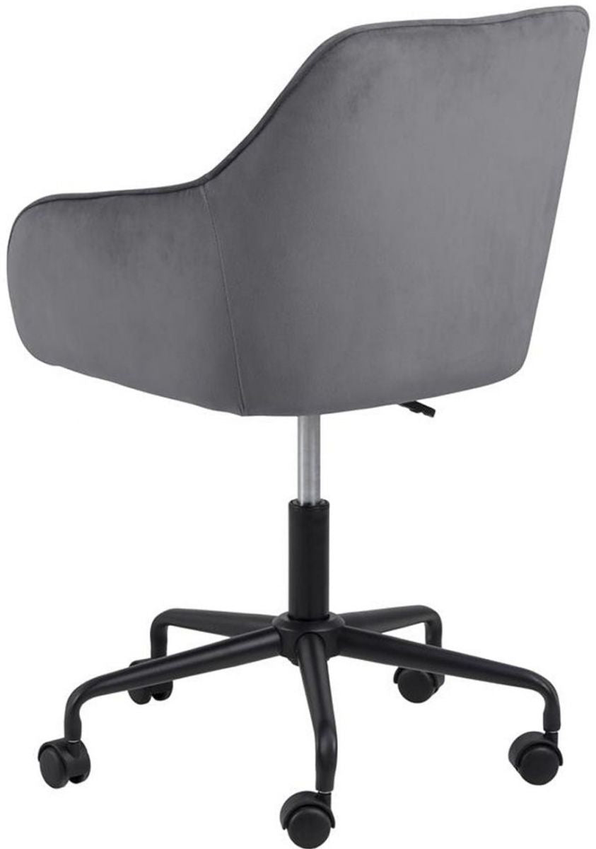 Office Chair Brooke | size: Width: 59cm, Height: 89cm, Depth: 58.5cm | color: Gray | image: 2 | variant: 1005219