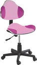 Office Chair Burnley | size: Width: 48cm, Height: 80-92cm, Depth: 41cm | color: Pink | image: 1 | variant: 1004186