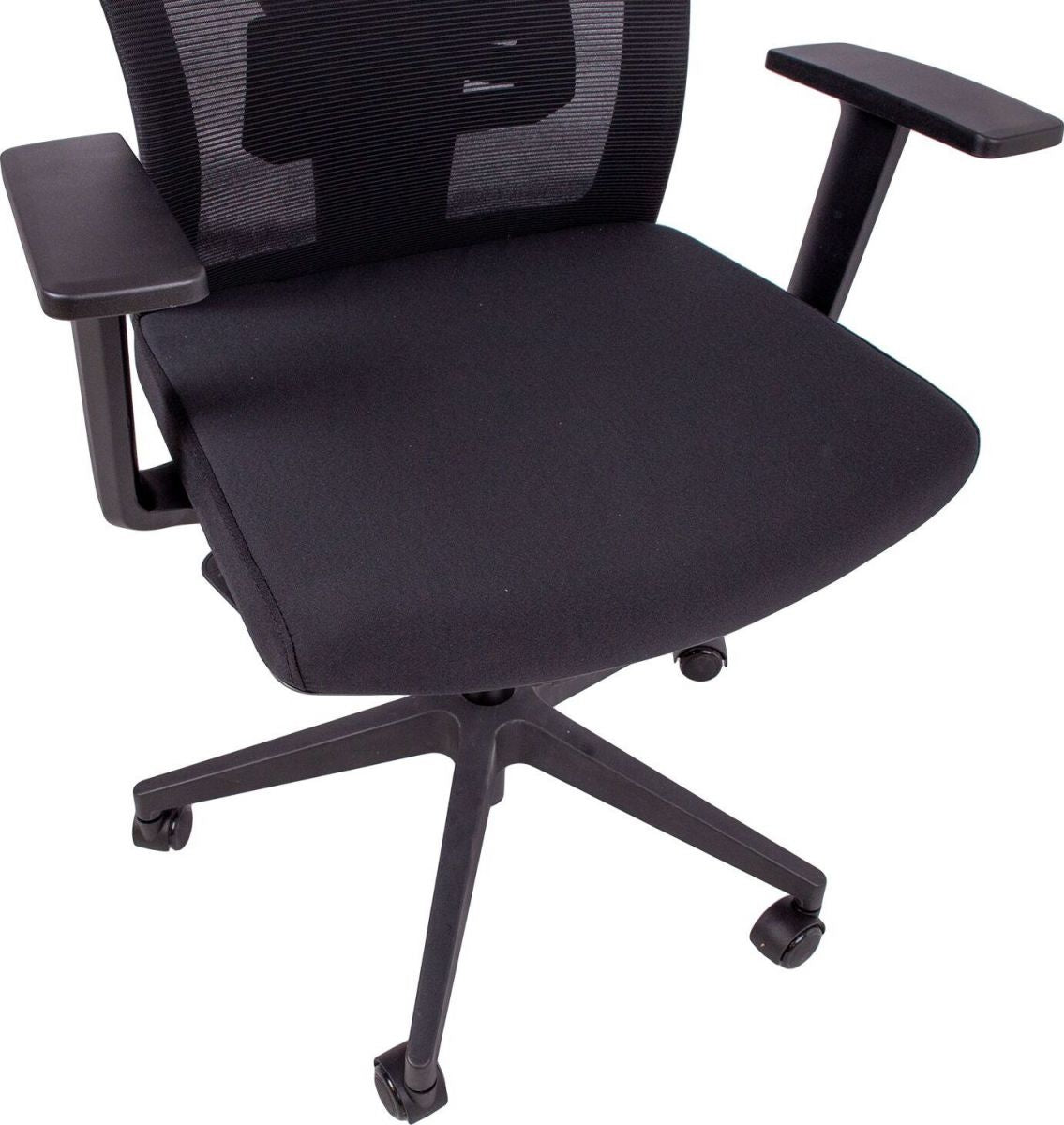 Office Chair Cardigan | size: Width: 58cm, Height: 100.5cm, Depth: 58cm | color: Black | image: 6 | variant: 1001276