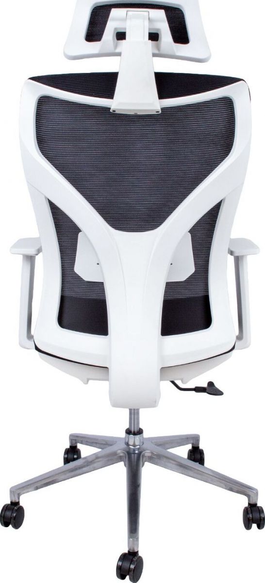Office Chair Cardigan | size: Width: 58cm, Height: 100.5cm, Depth: 58cm | color: White | image: 4 | variant: 1001277
