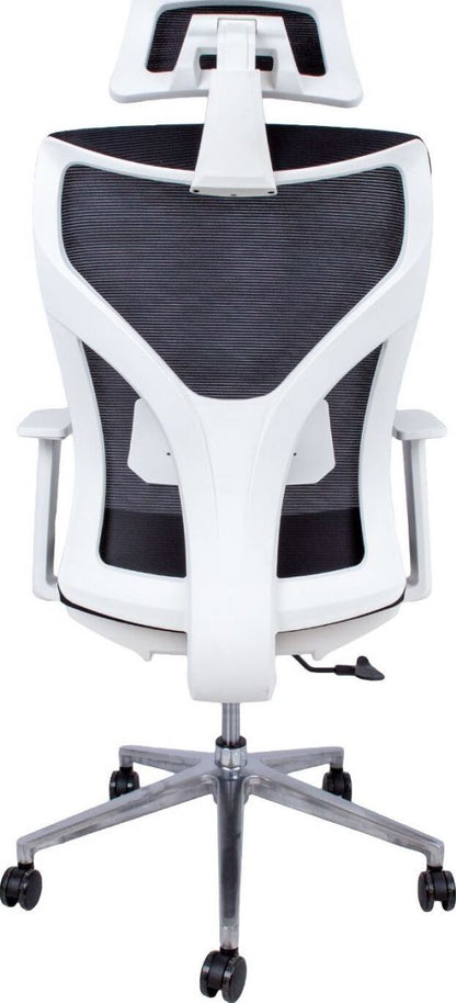 Office Chair Cardigan | size: Width: 58cm, Height: 100.5cm, Depth: 58cm | color: White | image: 4 | variant: 1001277