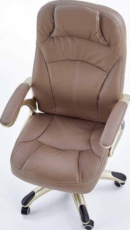 Office Chair Carlos | size: Width: 66cm, Height: 114cm, Depth: 70cm | color: Brown | image: 6 | variant: 1005079