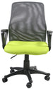Office Chair Carmarthen | size: Width: 58cm, Height: 90-102cm, Depth: 59cm | color: Black/Green | image: 1 | variant: 1001251