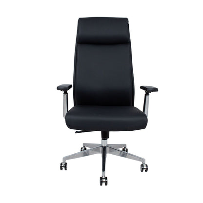 Office Chair Carney | size: Width: 69cm, Height: 126cm, Depth: 67cm | color: Black | image: 1 | variant: 1017843