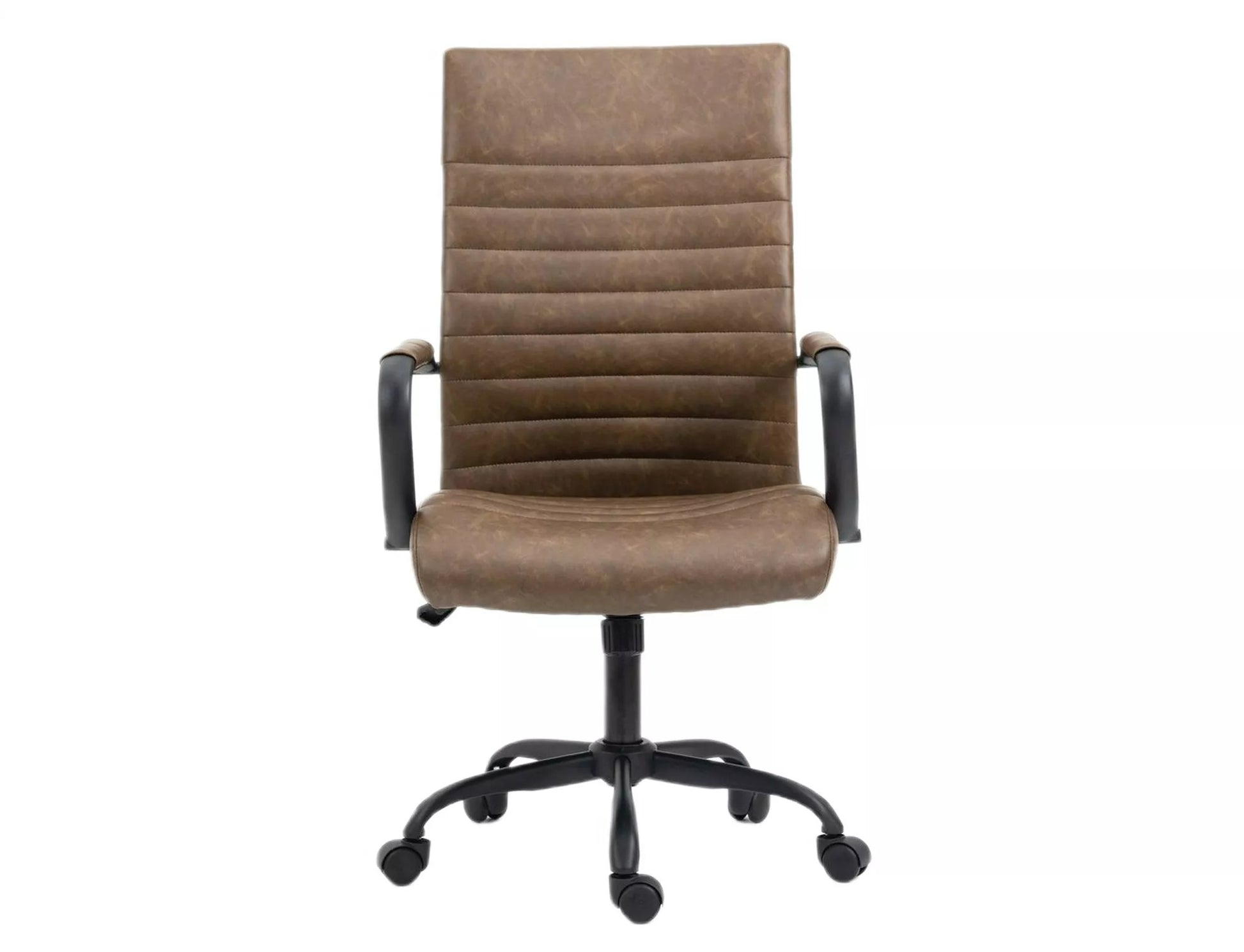 Office Chair Castleford | size: Width: 68cm, Height: 116cm, Depth: 51cm | color: Brown | image: 2 | variant: 1004194