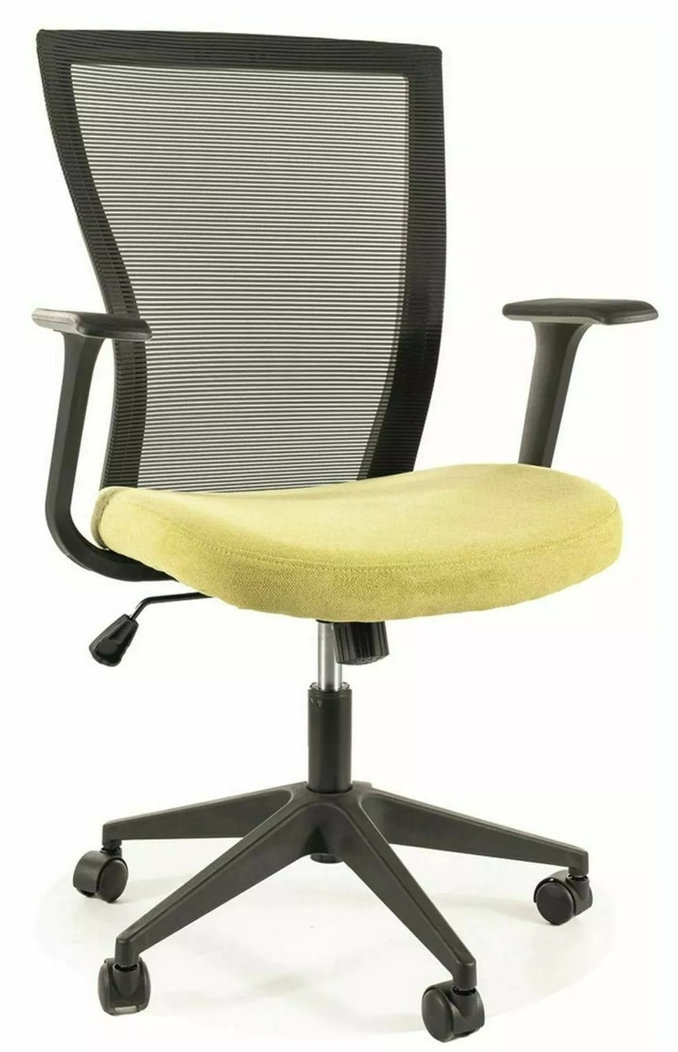 Office Chair Chesterfield | size: Width: 59cm, Height: 107cm, Depth: 48cm | color: Black/Green | image: 0 | variant: 1004200