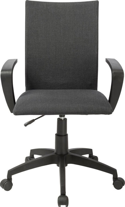 Office Chair Claudia | size: Width: 56cm, Height: 87-96.5cm, Depth: 57cm | color: Black | image: 2 | variant: 1005225