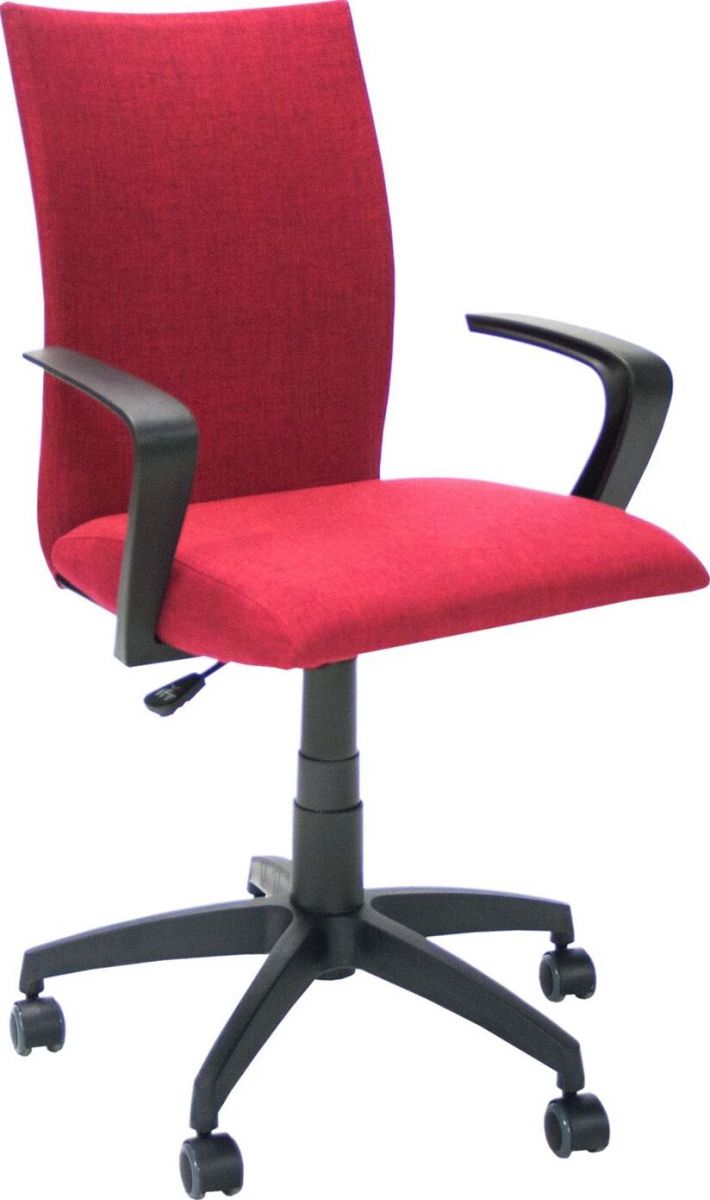 Office Chair Claudia | size: Width: 56cm, Height: 87-96.5cm, Depth: 57cm | color: Red | image: 1 | variant: 1005224