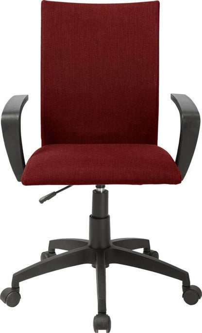 Office Chair Claudia | size: Width: 56cm, Height: 87-96.5cm, Depth: 57cm | color: Red | image: 2 | variant: 1005224