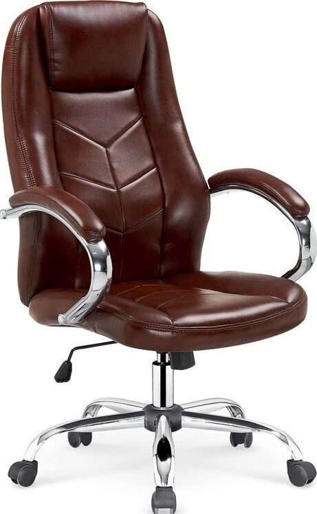 Office Chair Cody | size: Width: 64cm, Height: 119cm, Depth: 65cm | color: Brown | image: 1 | variant: 1011559