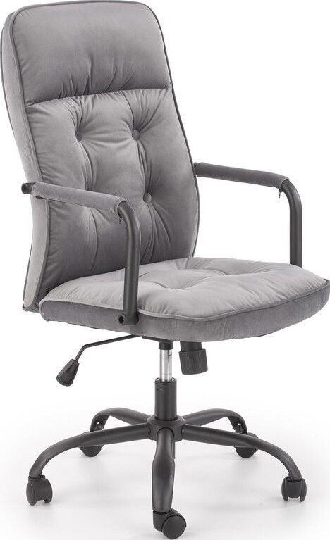 Office Chair Colin | size: Width: 54cm, Height: 110cm, Depth: 57cm | color: Gray | image: 1 | variant: 1011963