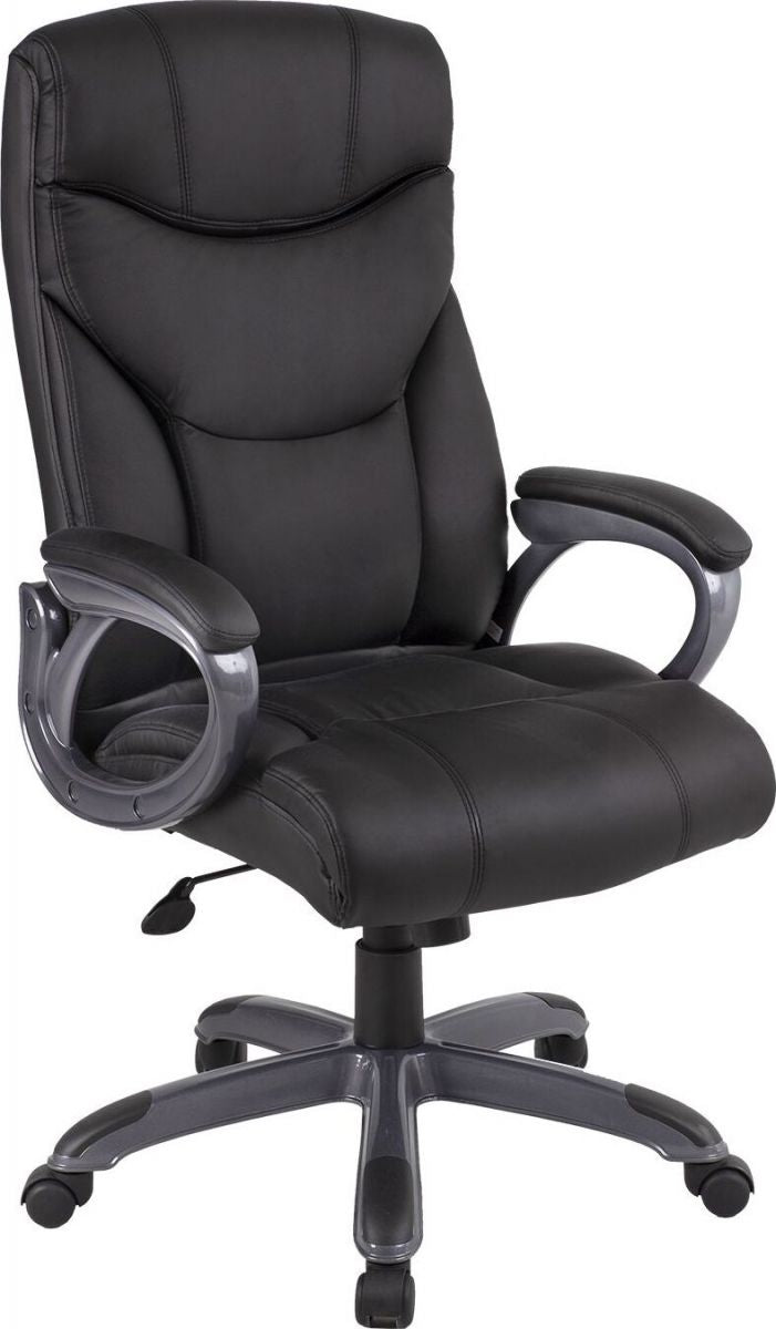 Office Chair Connor | size: Width: 73.5cm, Height: 115-124cm, Depth: 65.5cm | color: Black | image: 1 | variant: 1005227