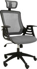 Office Chair Conwy | size: Width: 64.5cm, Height: 96-103cm, Depth: 49cm | color: Gray | image: 1 | variant: 1001198