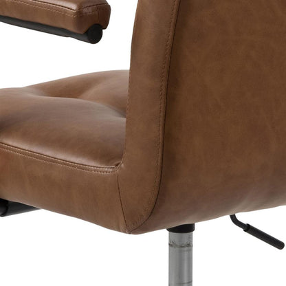 Office Chair Cosmo | size: Width: 59cm, Height: 88.5cm, Depth: 56cm | color: Brown/Black | image: 5 | variant: 1016779