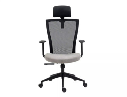Office Chair Crewe | size: Width: 59cm, Height: 109cm, Depth: 48cm | color: Black/Grey | image: 3 | variant: 1004204