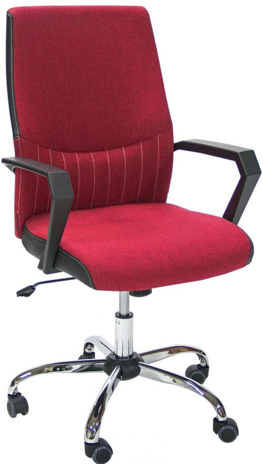 Office Chair Crickhowell | size: Width: 58cm, Height: 97-105cm, Depth: 59cm | color: Red | image: 1 | variant: 1001116