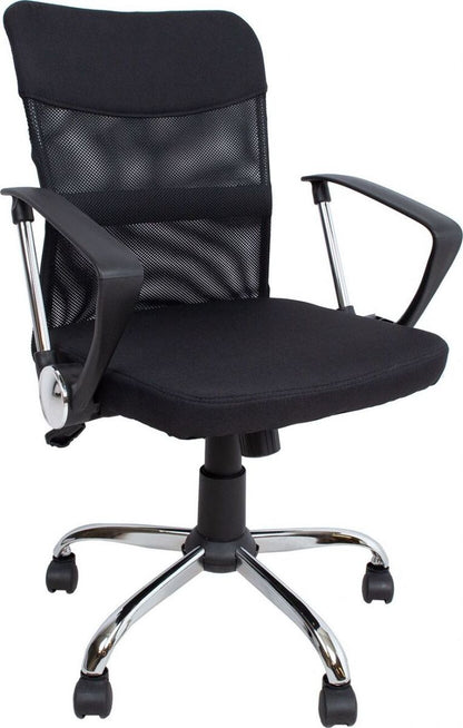 Office Chair Darius | size: Width: 57cm, Height: 103cm, Depth: 57cm | color: Black | image: 1 | variant: 1005231