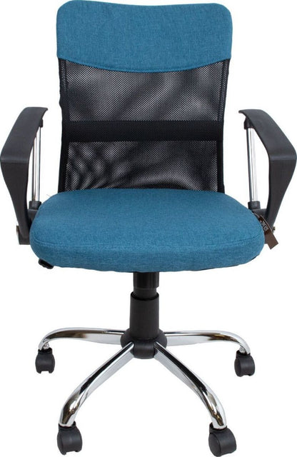 Office Chair Darius | size: Width: 57cm, Height: 103cm, Depth: 57cm | color: Blue | image: 2 | variant: 1005233