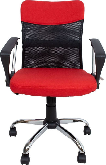 Office Chair Darius | size: Width: 57cm, Height: 103cm, Depth: 57cm | color: Red | image: 2 | variant: 1005232