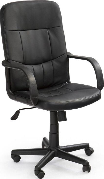Office Chair Denzel | size: Width: 58cm, Height: 110cm, Depth: 60cm | color: Black | image: 1 | variant: 1005088