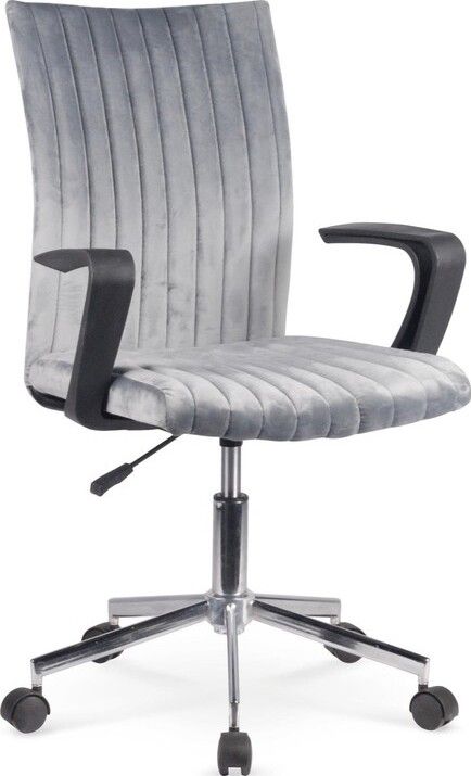 Office Chair Doral | size: Width: 55cm, Height: 98cm, Depth: 58cm | color: Gray | image: 1 | variant: 1005096