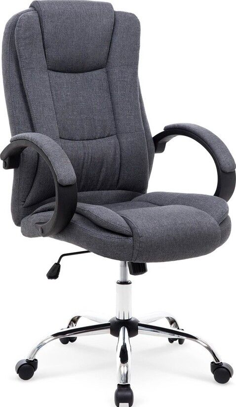 Office Chair East Clacton | size: Width: 64cm, Height: 118cm, Depth: 75cm | color: Gray | image: 1 | variant: 1007020
