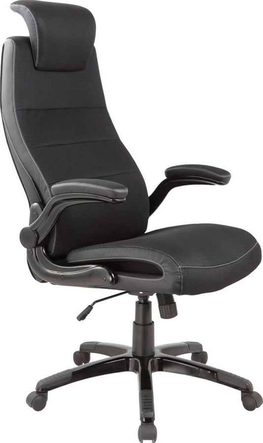 Office Chair East Grindavik | size: Width: 68cm, Height: 113-121cm, Depth: 72cm | color: Black | image: 1 | variant: 1005932