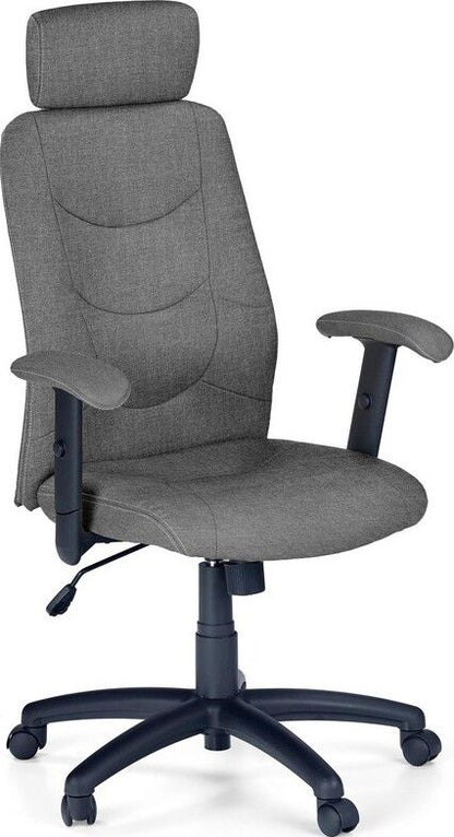 Office Chair East Hertford | size: Width: 66cm, Height: 125cm, Depth: 49cm | color: Gray | image: 1 | variant: 1007025