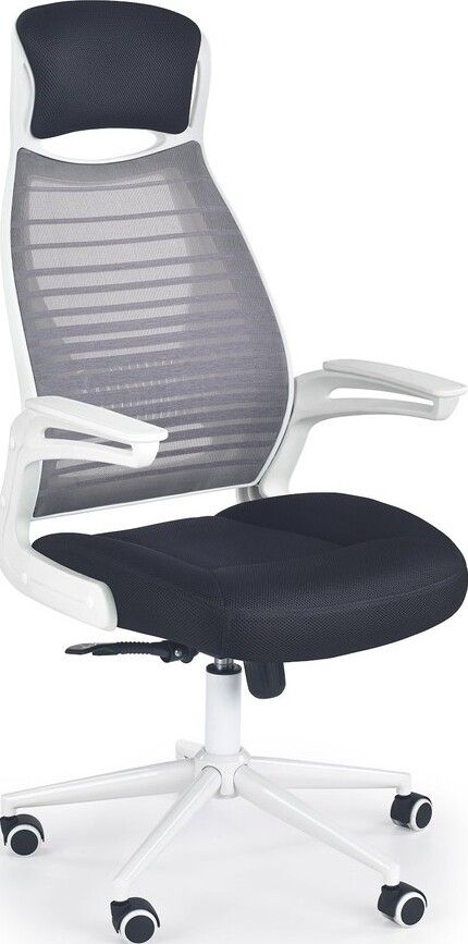 Office Chair East Holyhead | size: Width: 60cm, Height: 124cm, Depth: 65cm | color: Gray | image: 1 | variant: 1007026