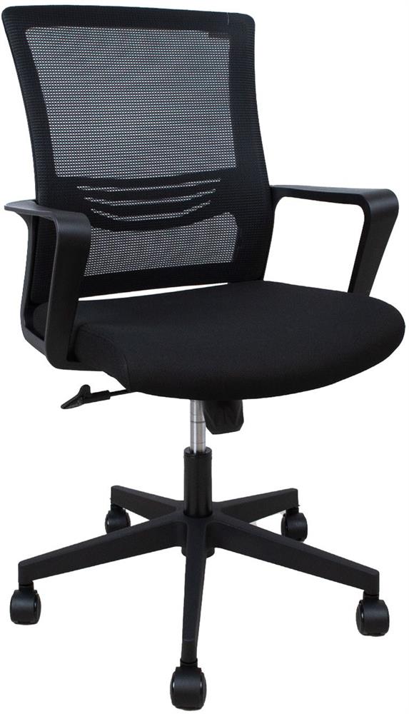 Office Chair East Llanidloes | size: Width: 57cm, Height: 104cm, Depth: 65cm | color: Black | image: 1 | variant: 1006021