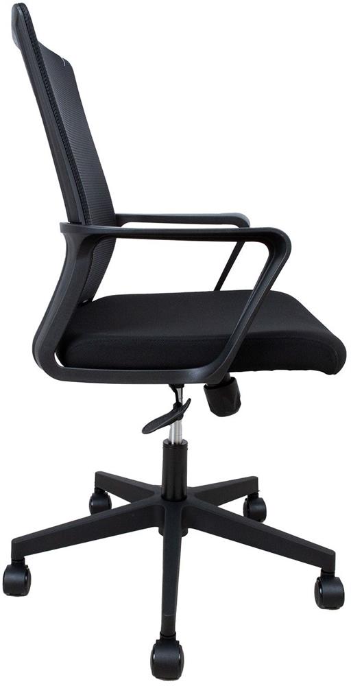 Office Chair East Llanidloes | size: Width: 57cm, Height: 104cm, Depth: 65cm | color: Black | image: 3 | variant: 1006021