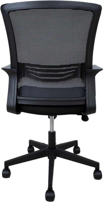 Office Chair East Llanidloes | size: Width: 57cm, Height: 104cm, Depth: 65cm | color: Black | image: 5 | variant: 1006021