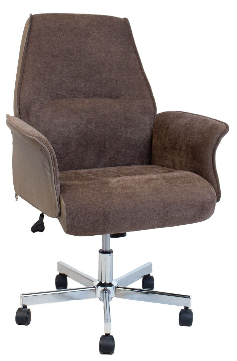 Office Chair East Pisa | size: Width: 63cm, Height: 101cm, Depth: 68cm | color: Brown | image: 0 | variant: 1006475