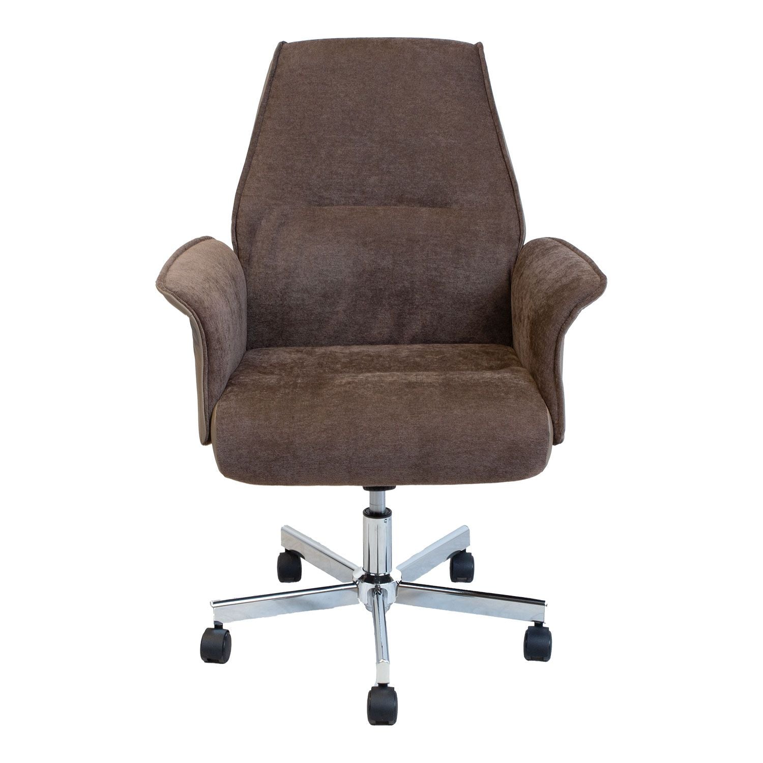 Office Chair East Pisa | size: Width: 63cm, Height: 101cm, Depth: 68cm | color: Brown | image: 1 | variant: 1006475