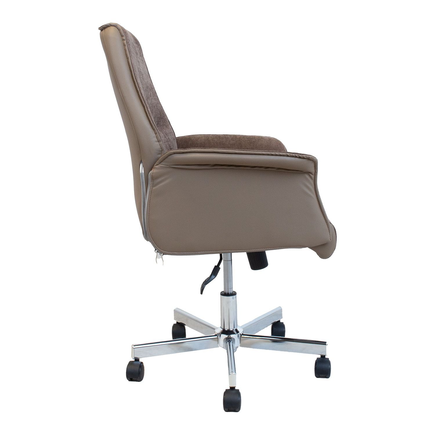 Office Chair East Pisa | size: Width: 63cm, Height: 101cm, Depth: 68cm | color: Brown | image: 2 | variant: 1006475