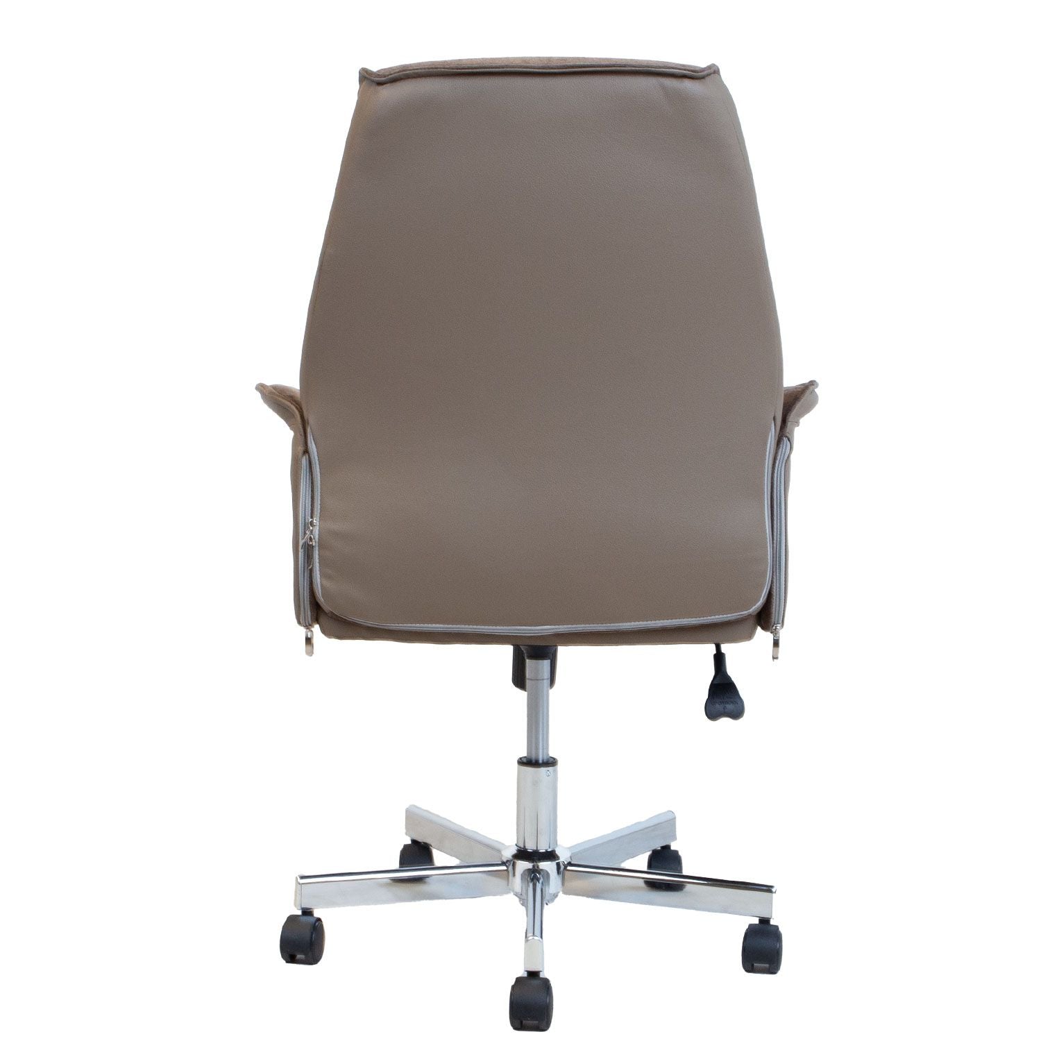 Office Chair East Pisa | size: Width: 63cm, Height: 101cm, Depth: 68cm | color: Brown | image: 3 | variant: 1006475